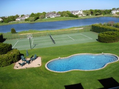 heated pool and tennis complete the picture!