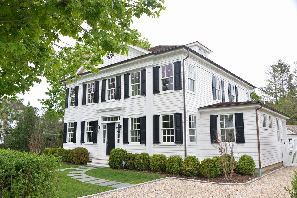 the front of the house at 240 little plains road