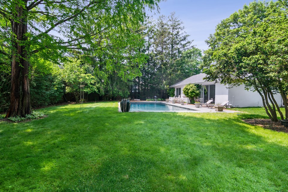 pool house and pool