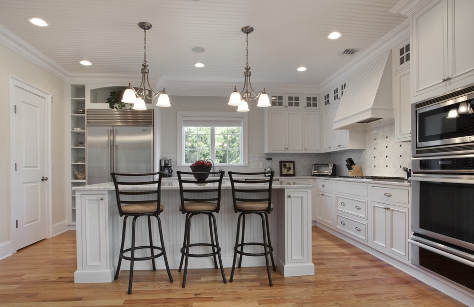 open gourmet kitchen--opens into the great room
