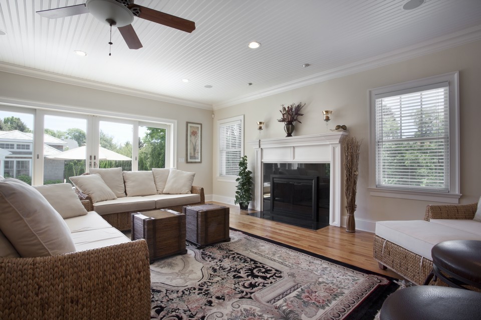 great room opens to the pool area.