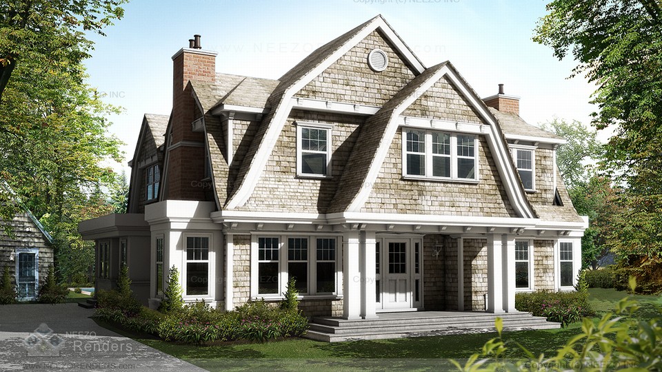 new construction in southampton village this 4800 square foot gambrel roof home is all custome built luxury and tailored to fit the needs of an extended family with it's own legal cottage:1 bedroom, 1 bath, kitchen and living room.