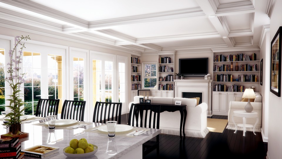 great room with library the great room has a living area and a gourmet kitchen too!