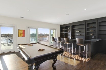 second floor bar and lounge with deck